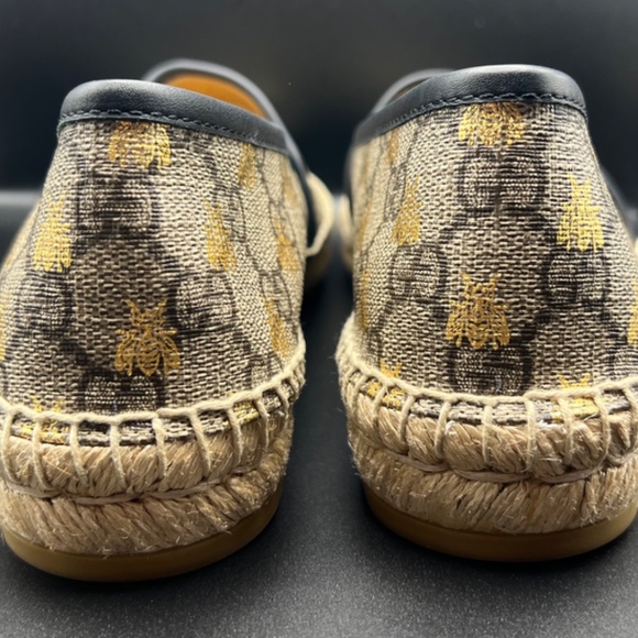 GUCCI Bee GG Supreme Espadrilles | EU 37 - NEW, Never Worn - Picture 6 of 12